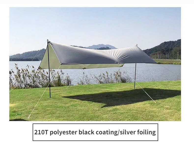 Portable Beach Black Coating Tent Canopy Sun Shade Upf50+ Easy Family Sunshade Camping Trips Picnics Shelter