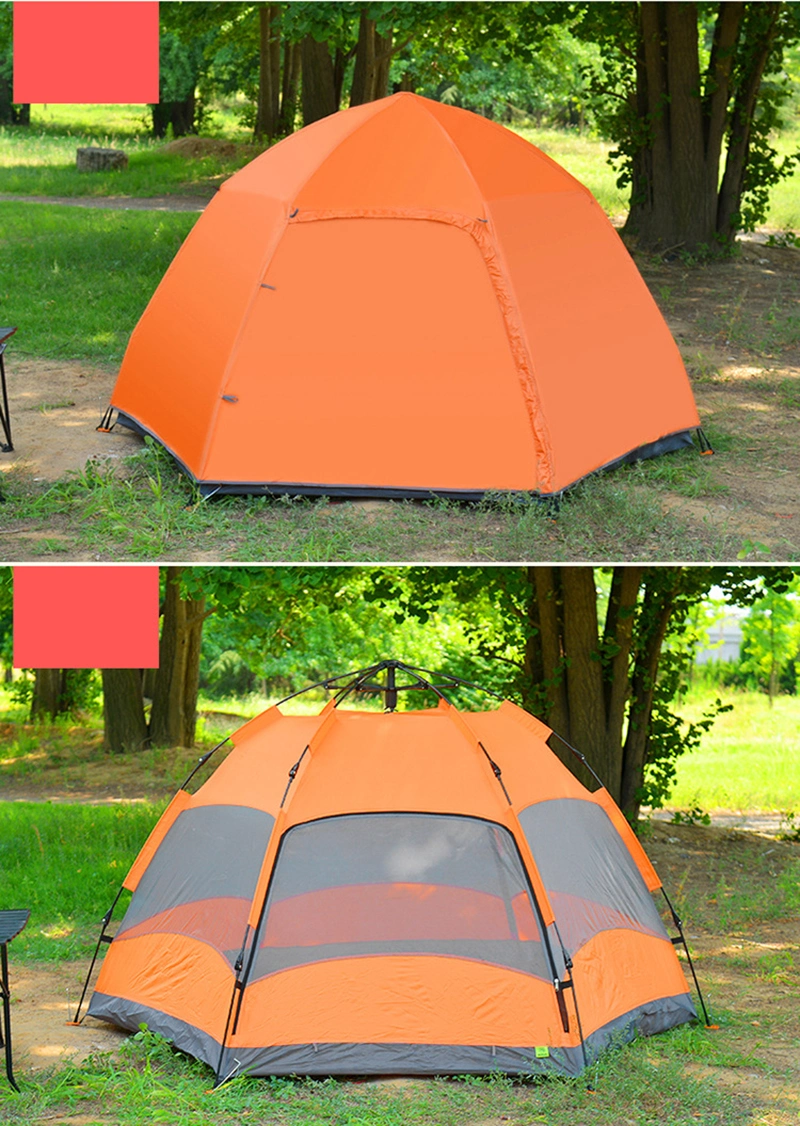 Instant Pop up Tent Family Camping Tent, 4-5 Person Portable Tent Automatic Tent Waterproof Windproof for Hiking, Camp Tent 4 Season Large Family Dome Wbb15118