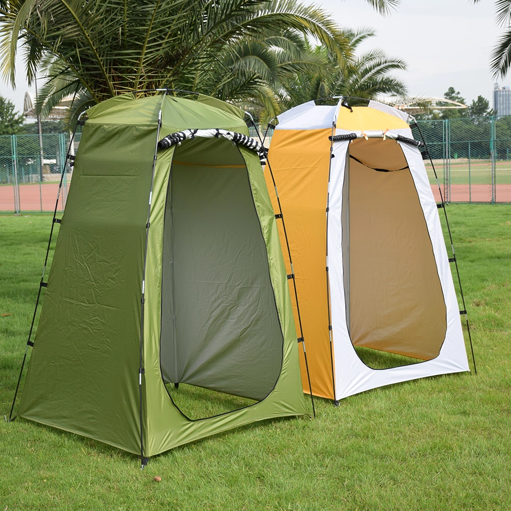 Dual Layer Waterproof Anti UV Tourist Tents Portable Changing Fitting Room Outdoor Camping Shower Bathing Tent Privacy Toilet