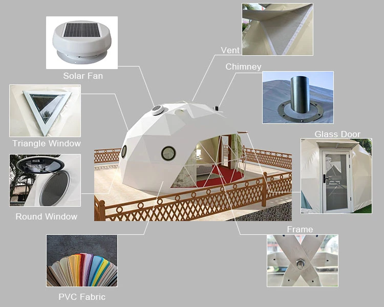 Most Popular 6m Dome House Geodesic Dome Tent