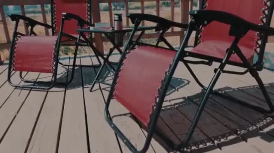 Cadeira de acampamento dobrável de jardim personalizada ajustável ao ar livre