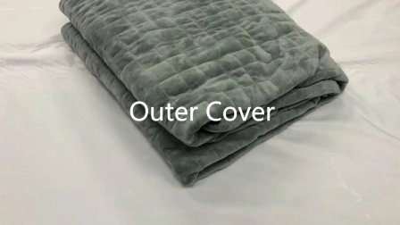 Cobertor sensorial minky super macio cobertor de fibra para baixo com peso 15 lbs 20 lbs