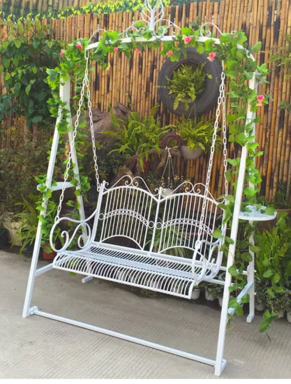 Courtyard Villas Swing Espreguiçadeira de ferro ao ar livre para pendurar na varanda Cadeira de balanço para lazer em casa